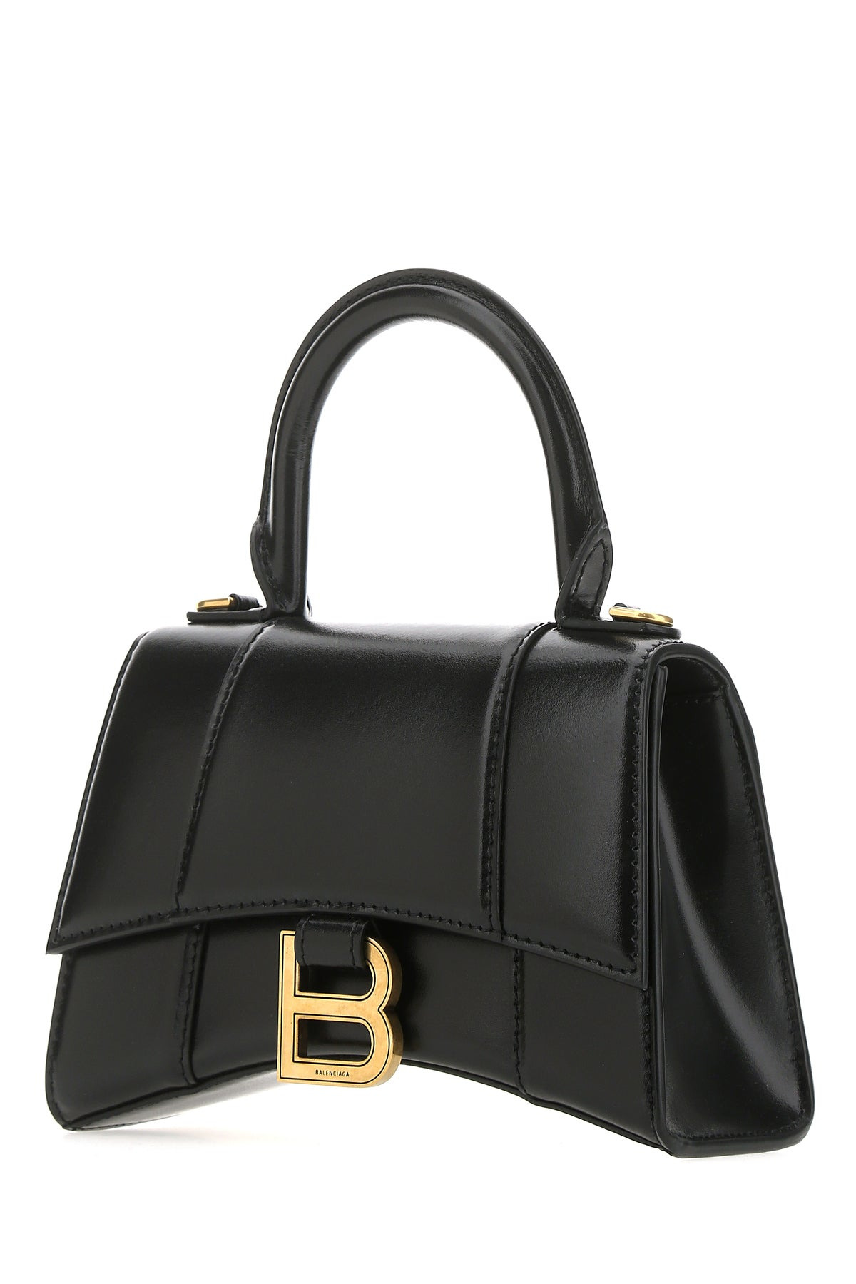 Black leather XS Hourglass handbag - 2