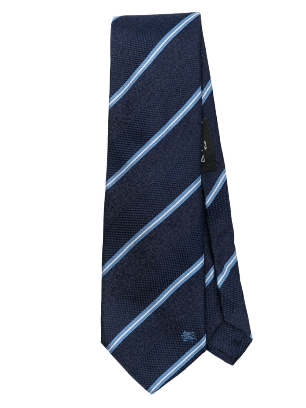 striped silk tie - 1