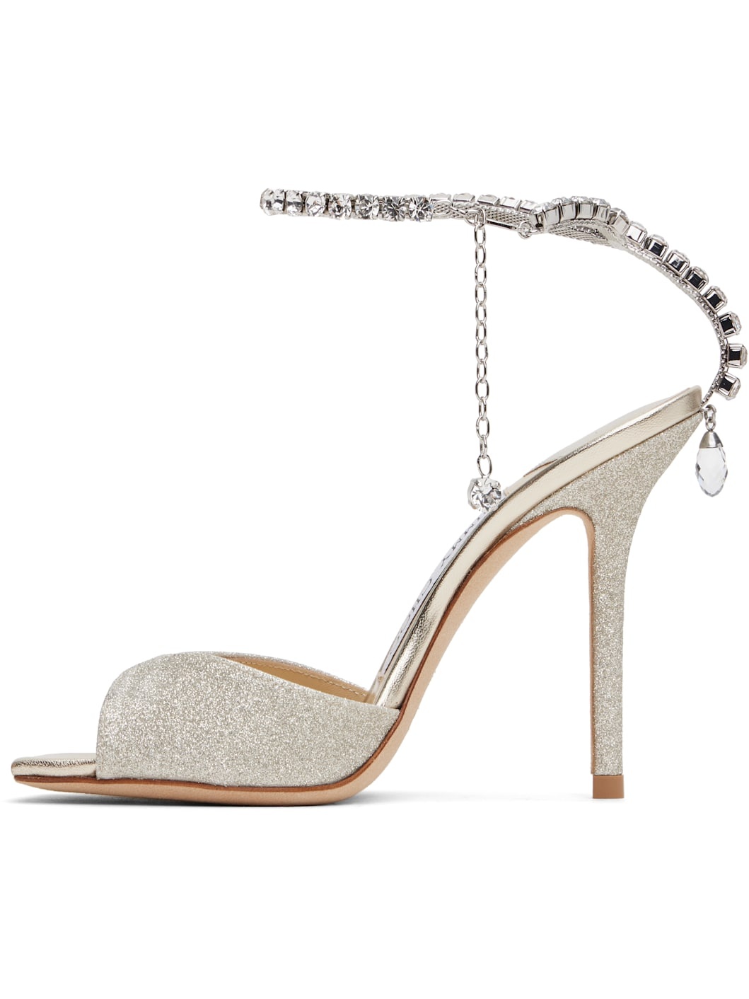 Silver Saeda 100 Heeled Sandals - 3