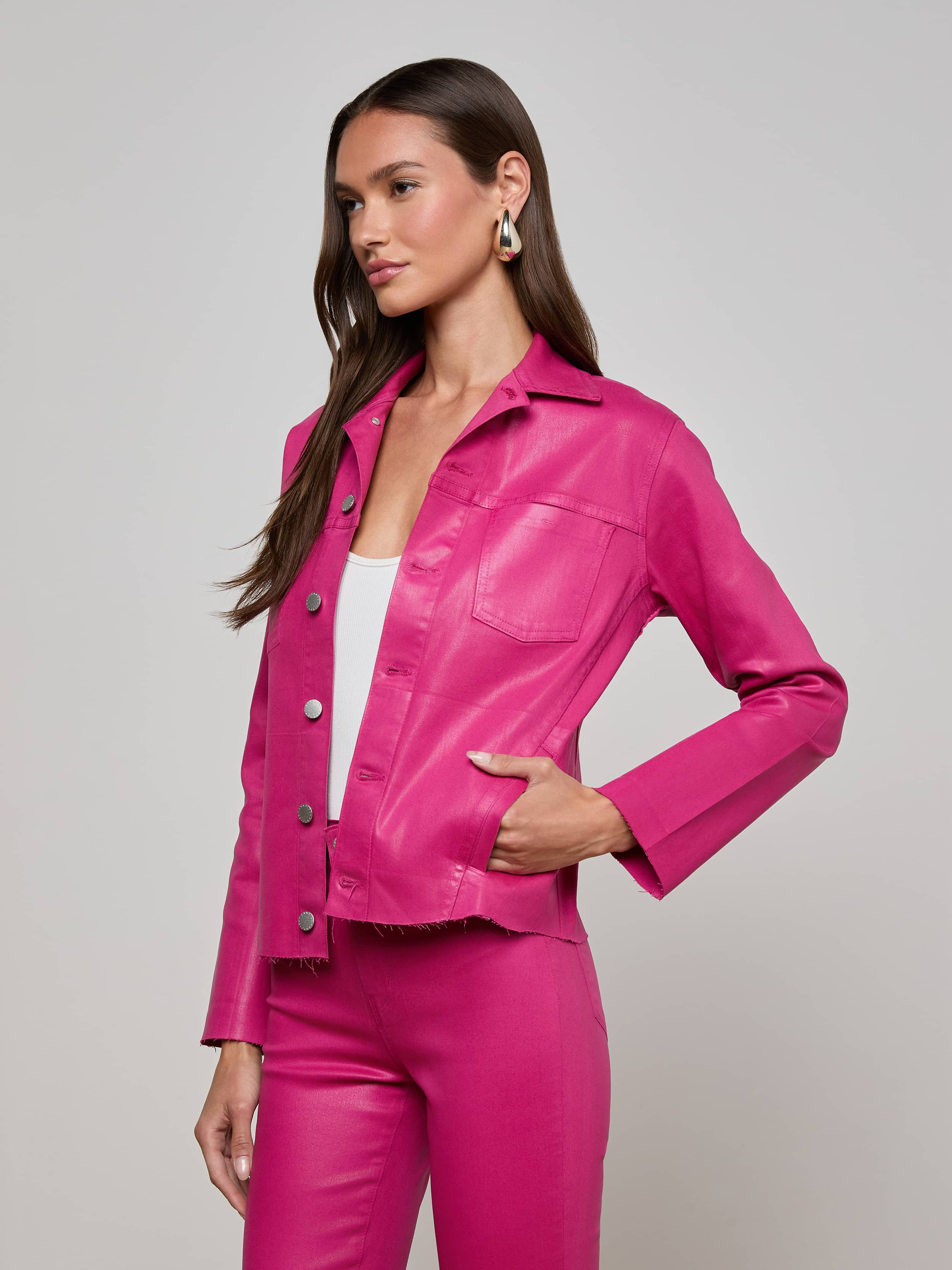 Janelle Coated Jean Jacket - 3