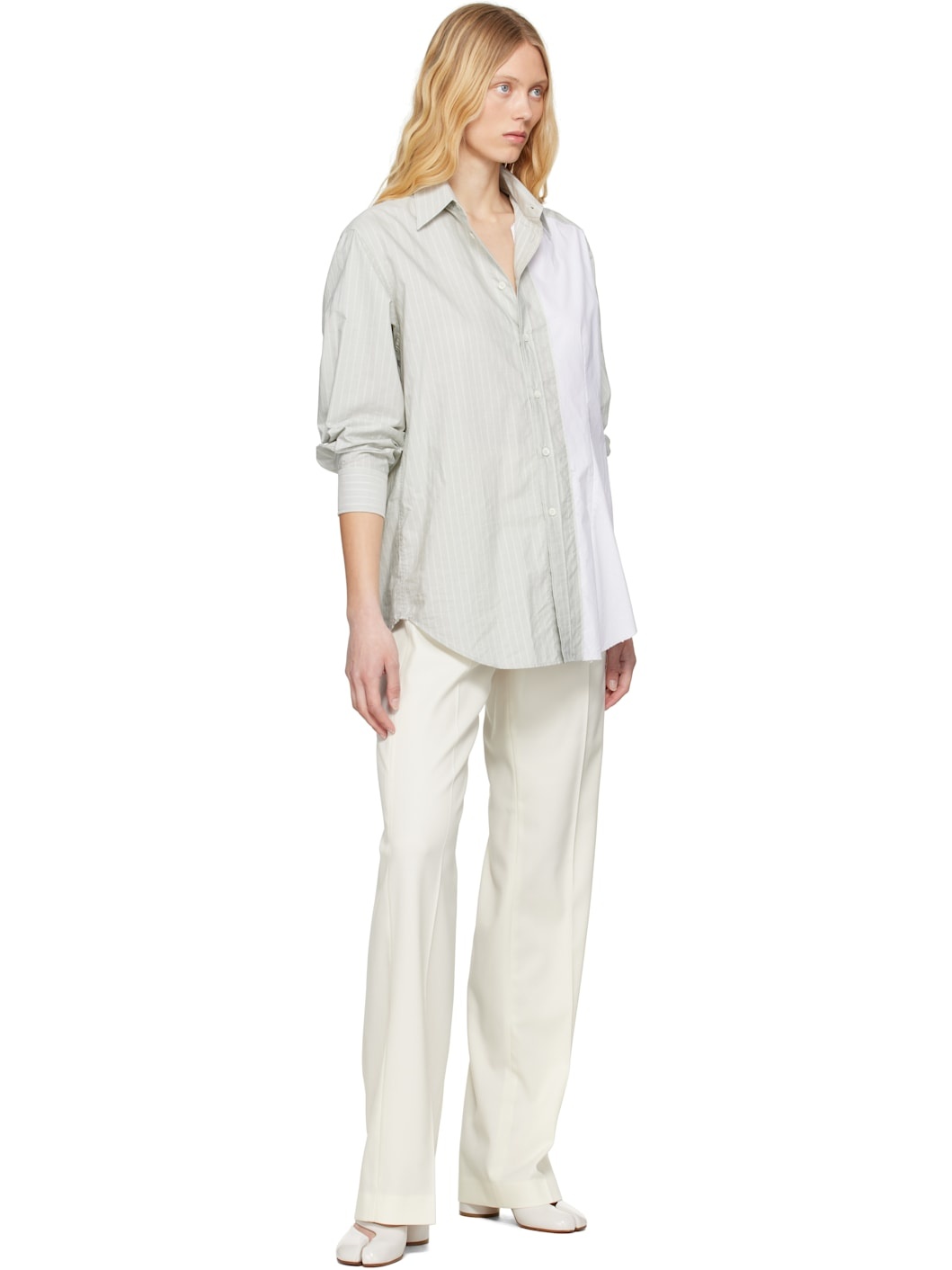 Off-White Tailoring Wool Blend Trousers - 4