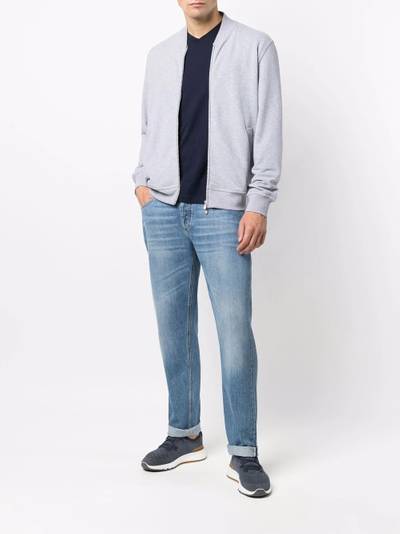 Brunello Cucinelli zip-up sweater bomber jacket outlook