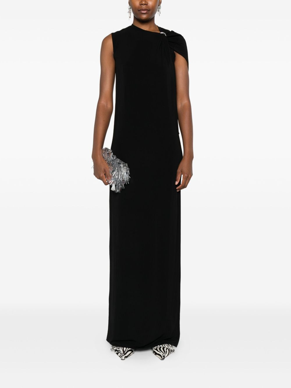knot-detail sleeveless dress - 2