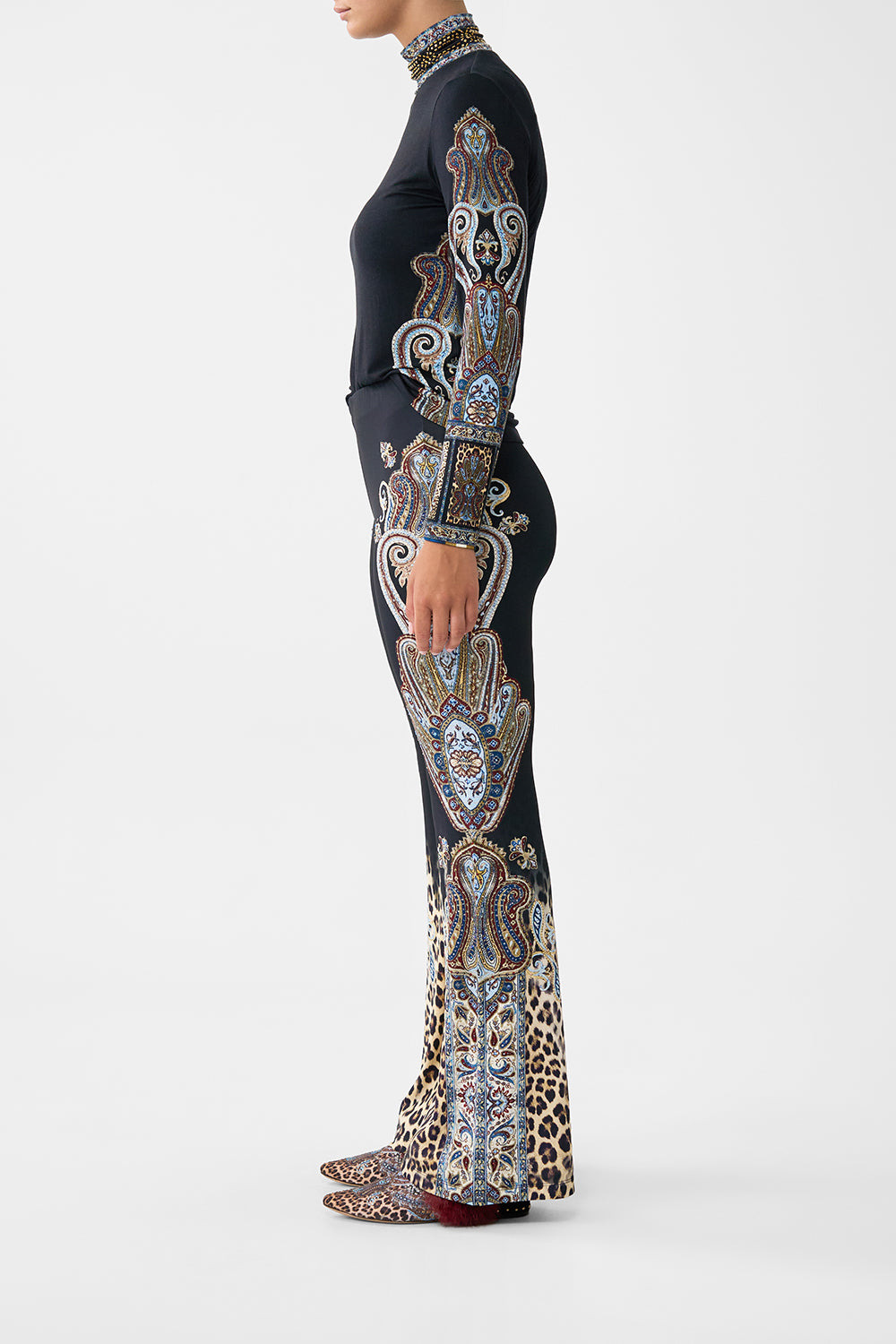 JERSEY FLARE PANT - 4