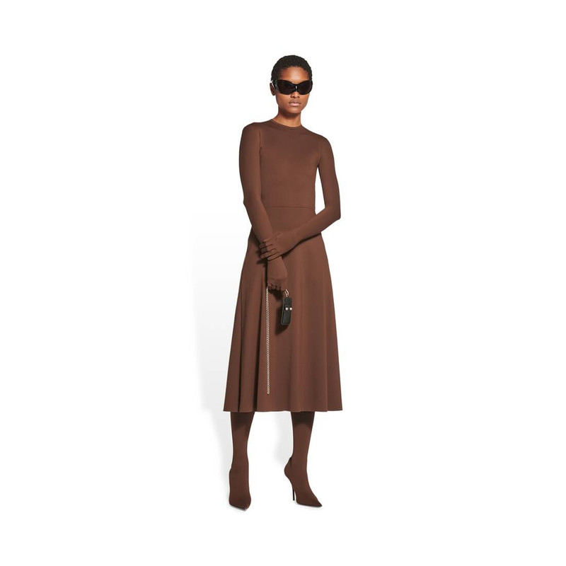 BALENCIAGA le cagole card and badge holder with chain outlook