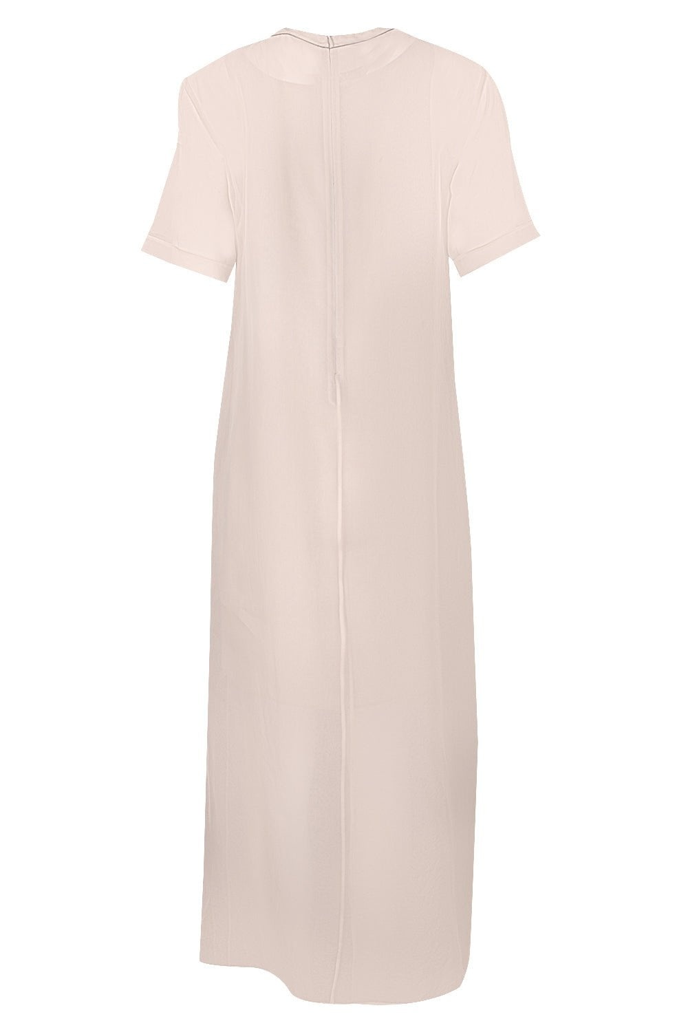 Short Sleeve Slip Dress - 2