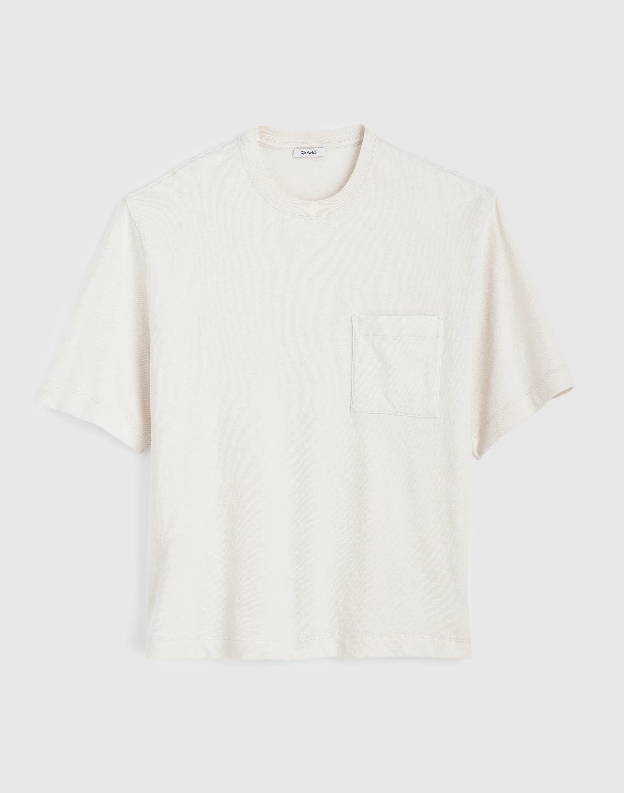 Boxy Slub Pocket Tee - 1