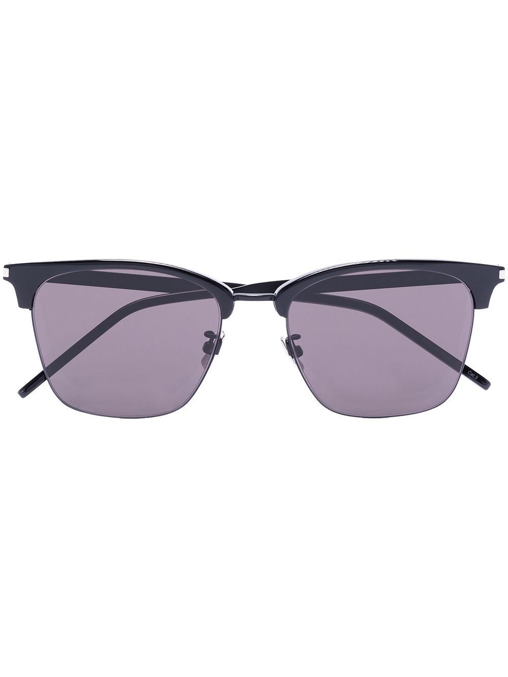 half-rim square-frame sunglasses - 1