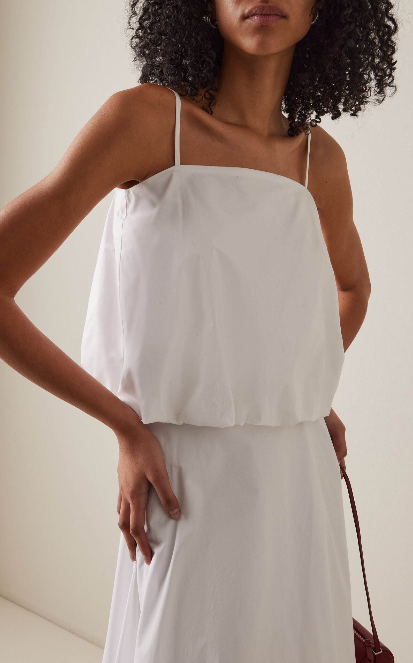 Mia Organic Cotton Bubble Tank Top white - 2