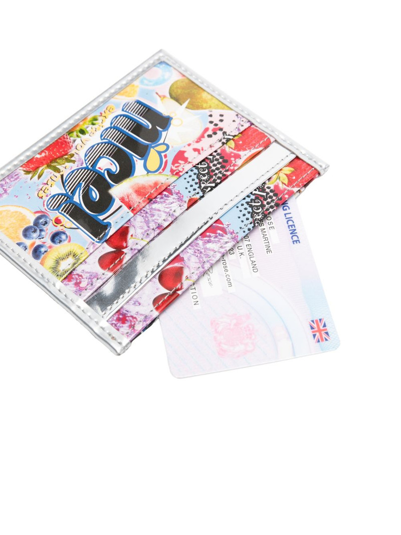 fruit-print logo-print card holder 3