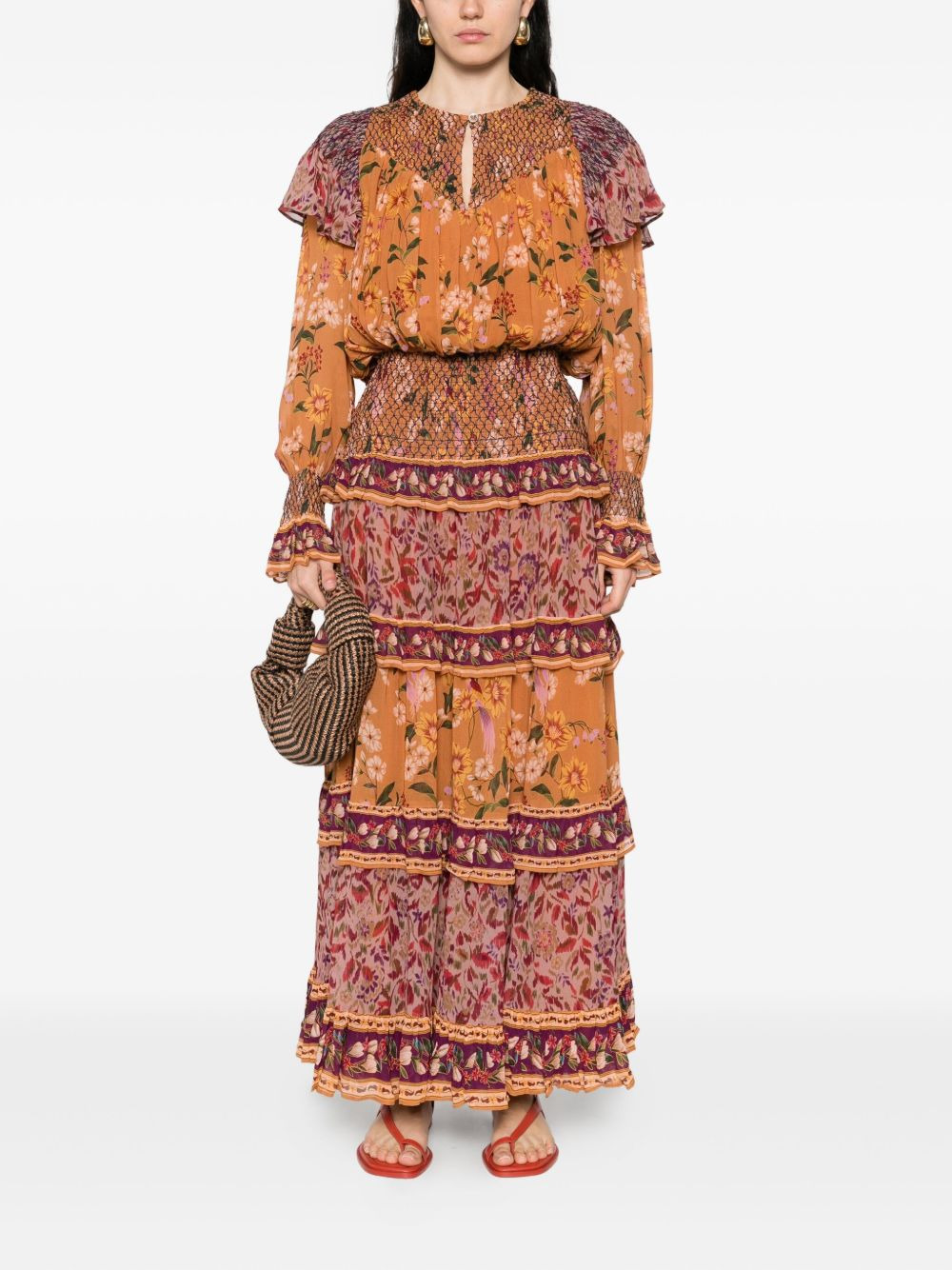 floral-print dress - 2