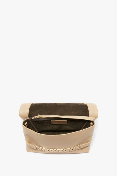 Victoria Beckham Chain Pouch With Strap In Sesame Leather outlook