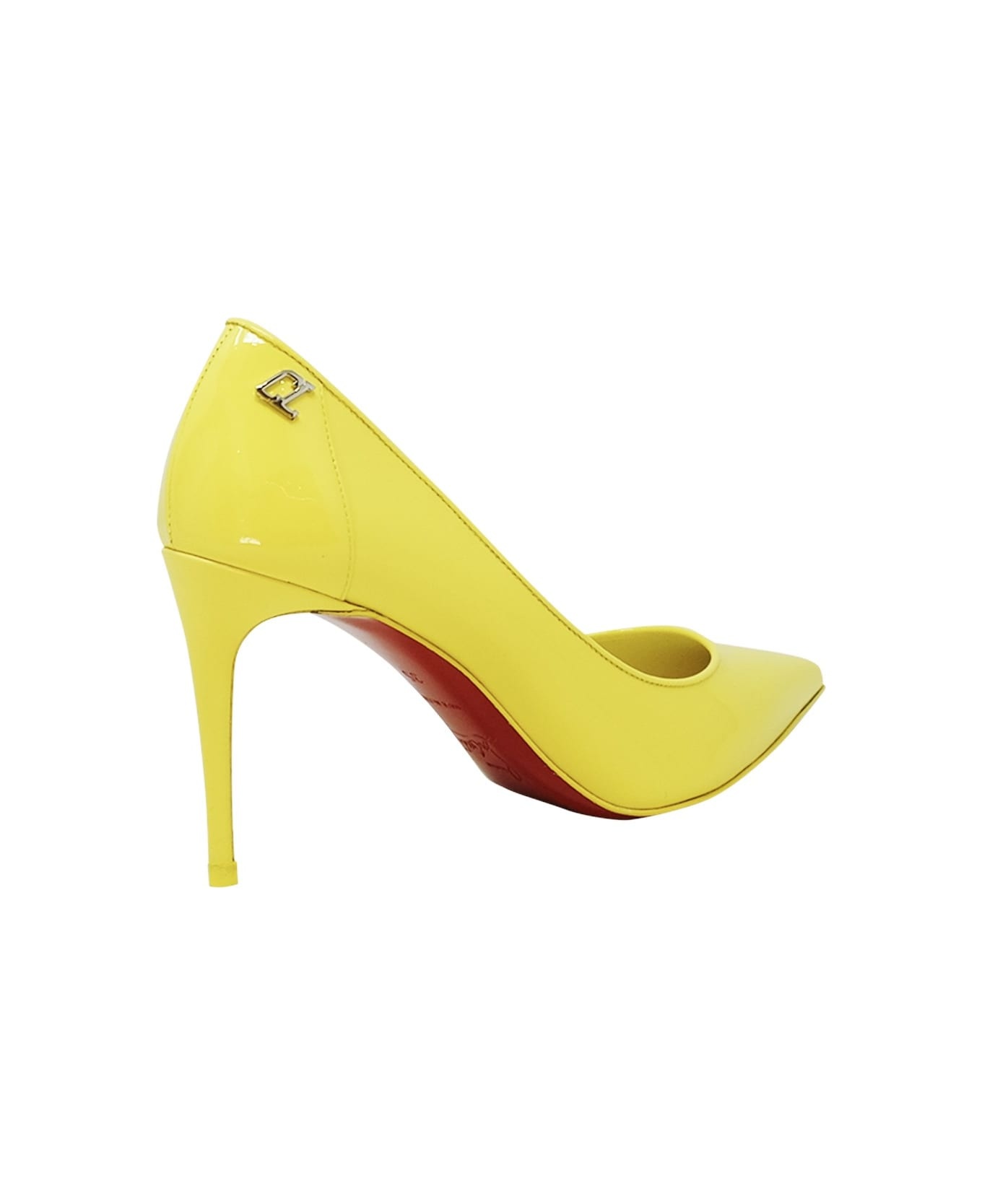 Christian Louboutin Yellow Patent Leather Sporty Kate 85 Pumps - 2