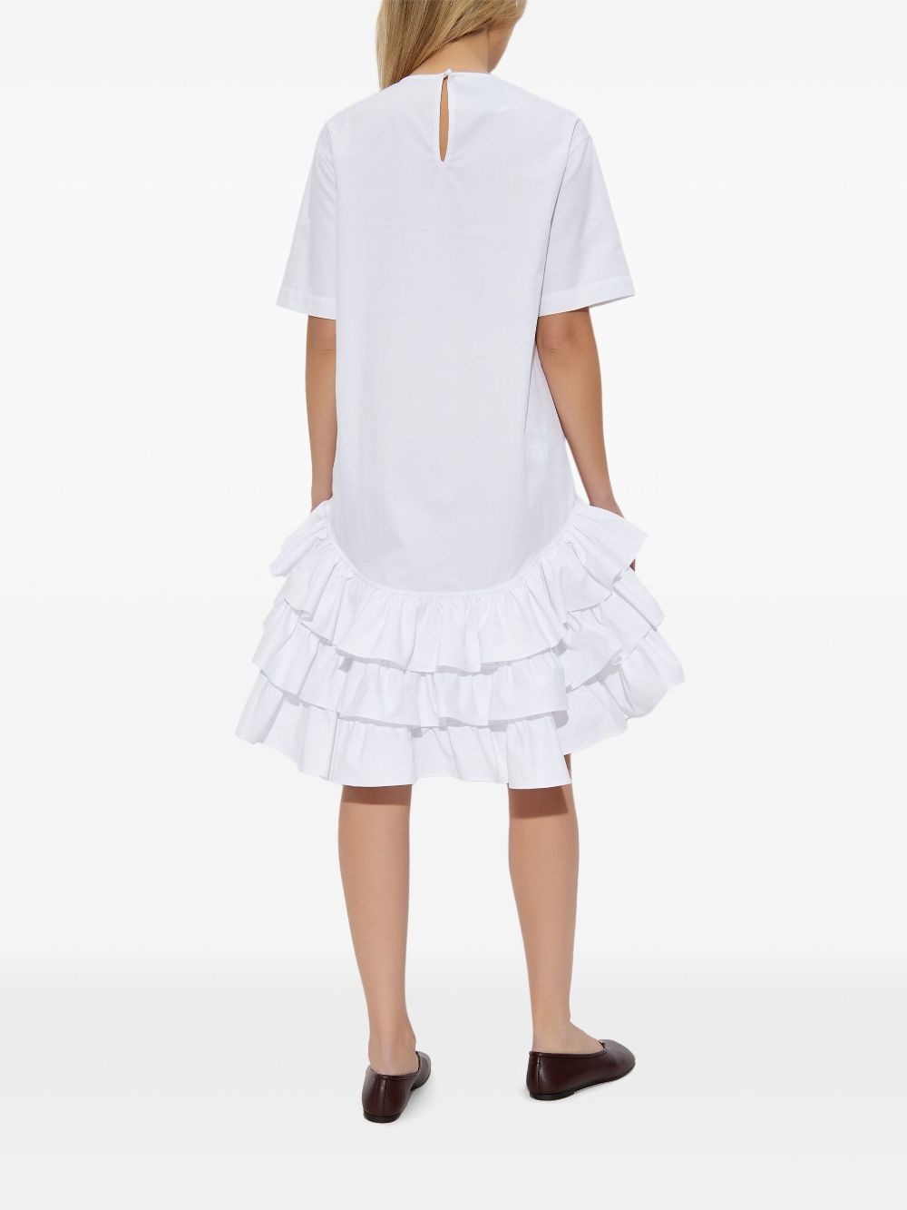asymmetric ruffled dress - 4