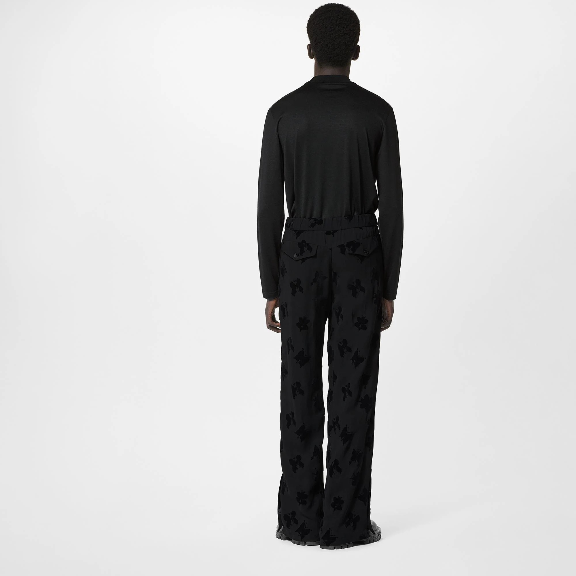 LV 3D Embroidered Long-Sleeved Tshirt - 3