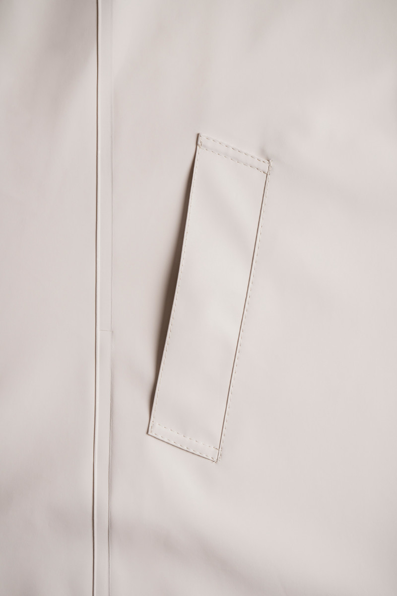 Stockholm Long Print Raincoat Light Sand 10