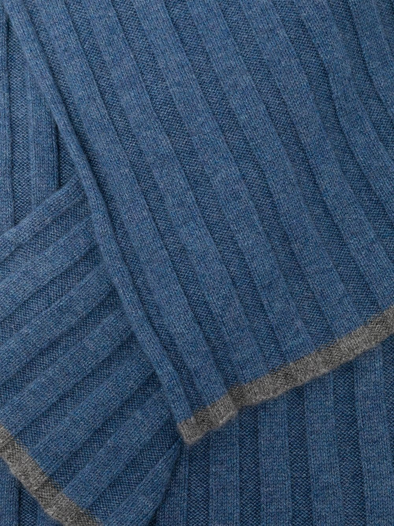 ribbed knit cashmere scarf 3