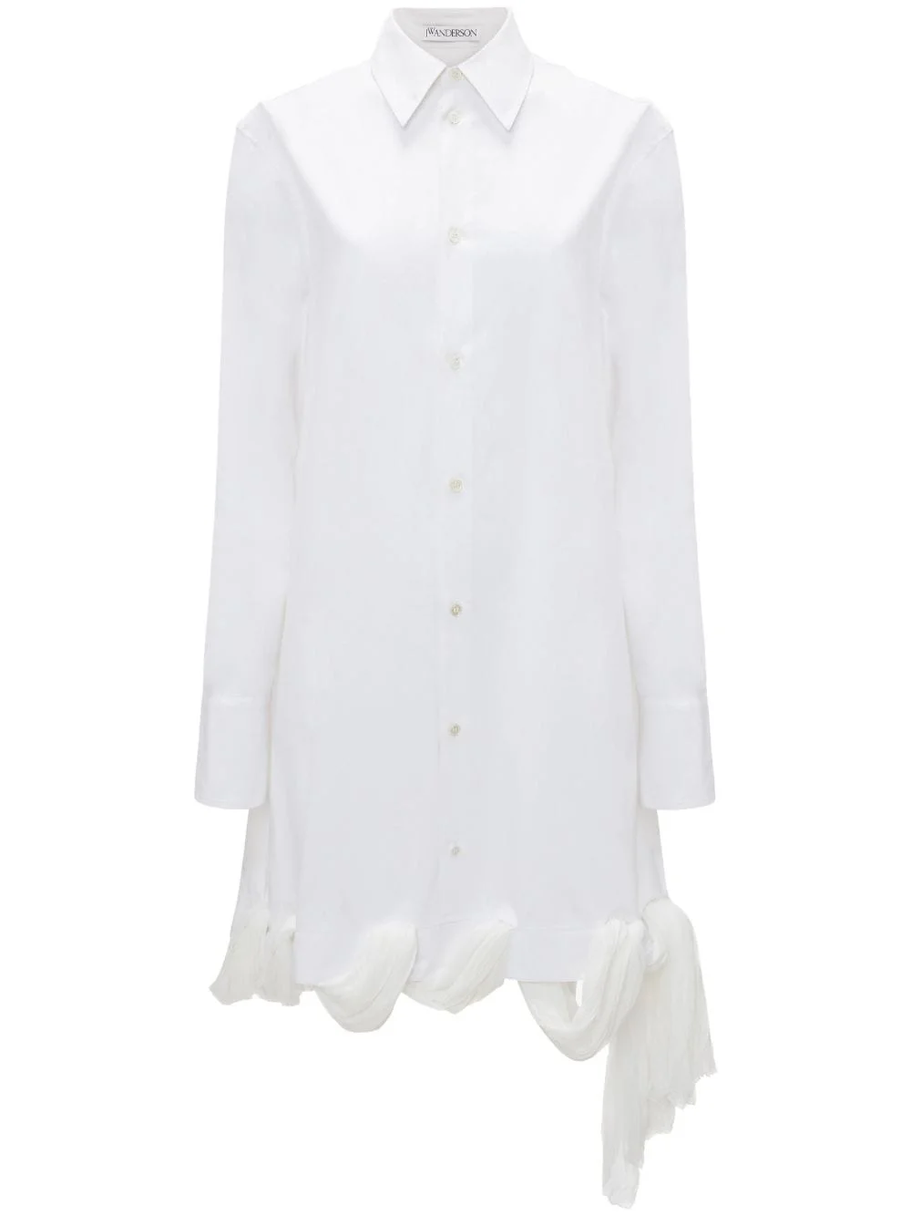 loop-hem shirt dress - 1