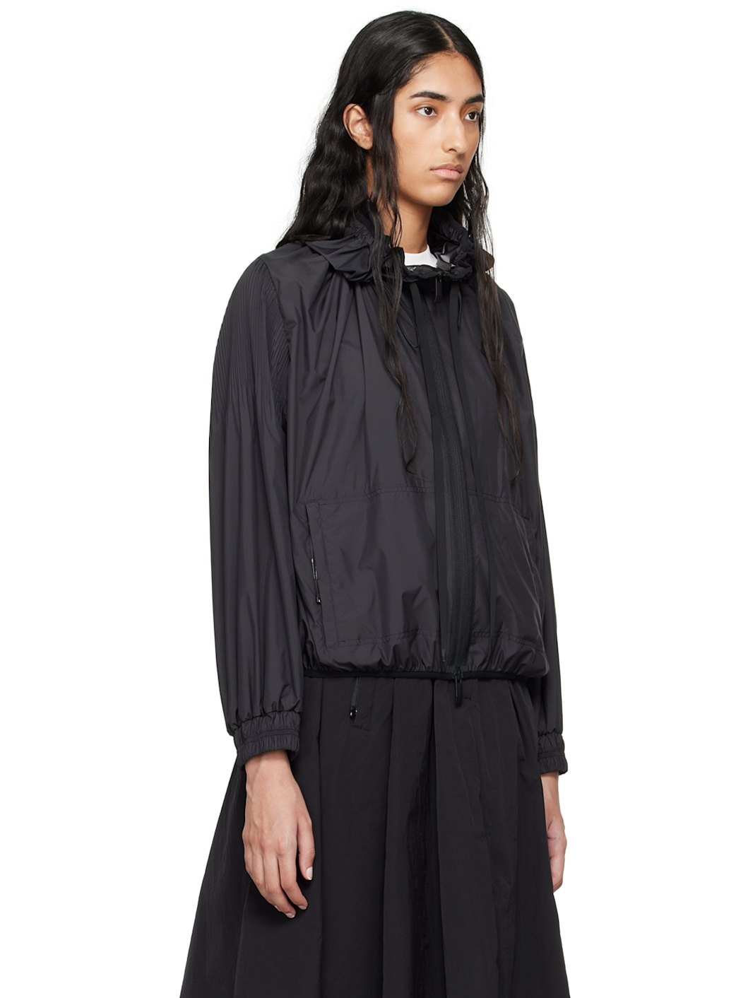 Black Auxonne Windbreaker Jacket - 2