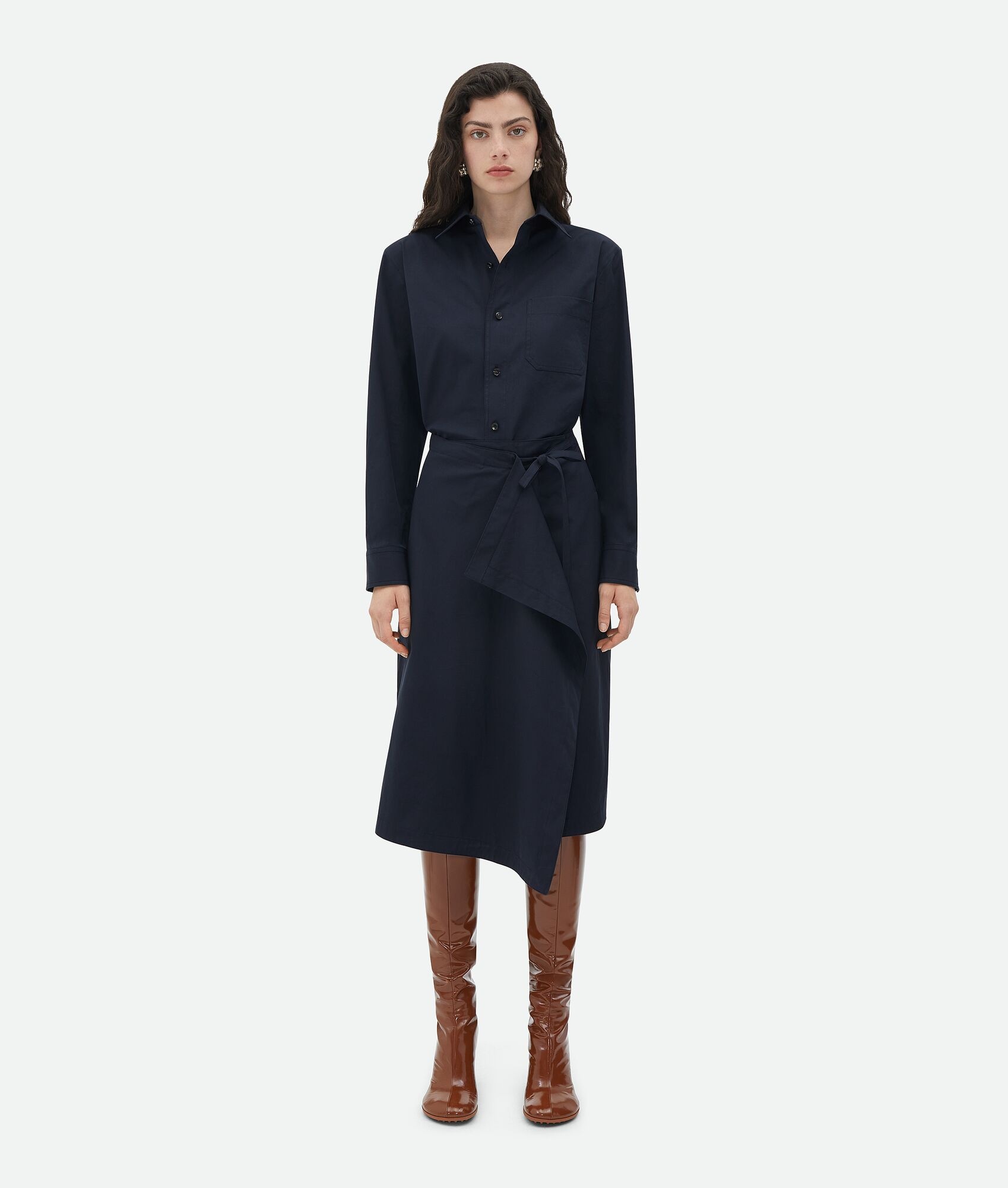 Cotton Midi Dress - 1