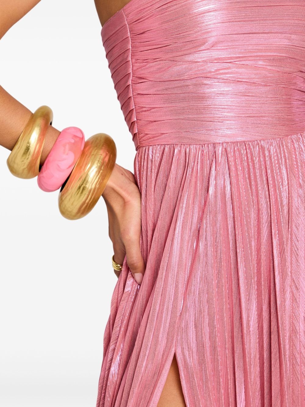 Sevyn pleated strapless gown - 6