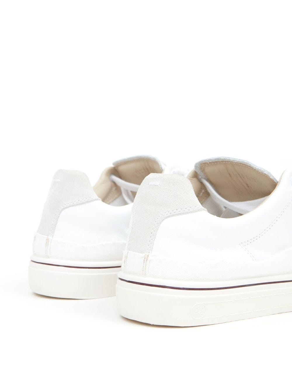 low-top lace-up sneakers - 5