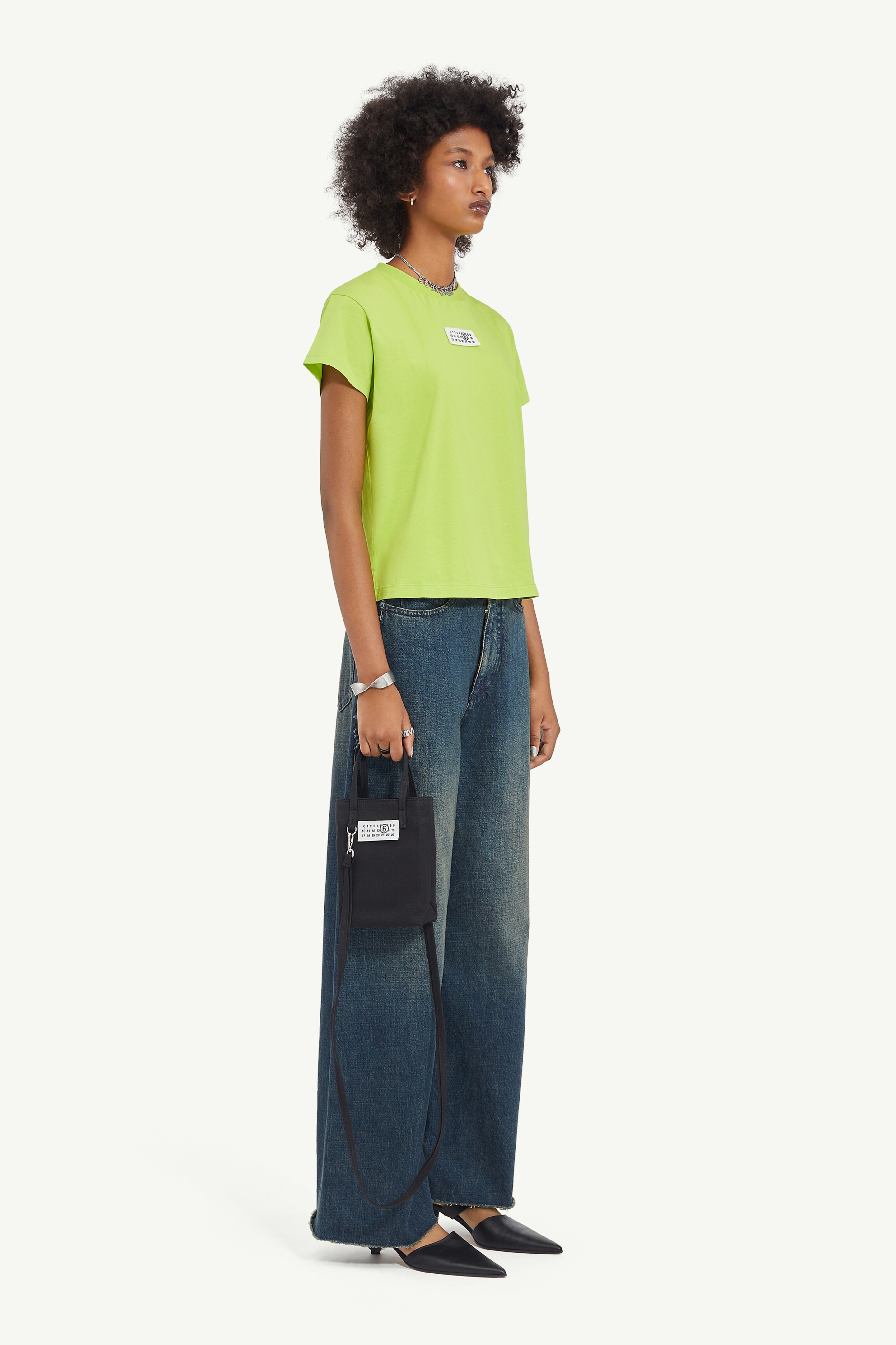 Cropped Neon Green T-Shirt - 3