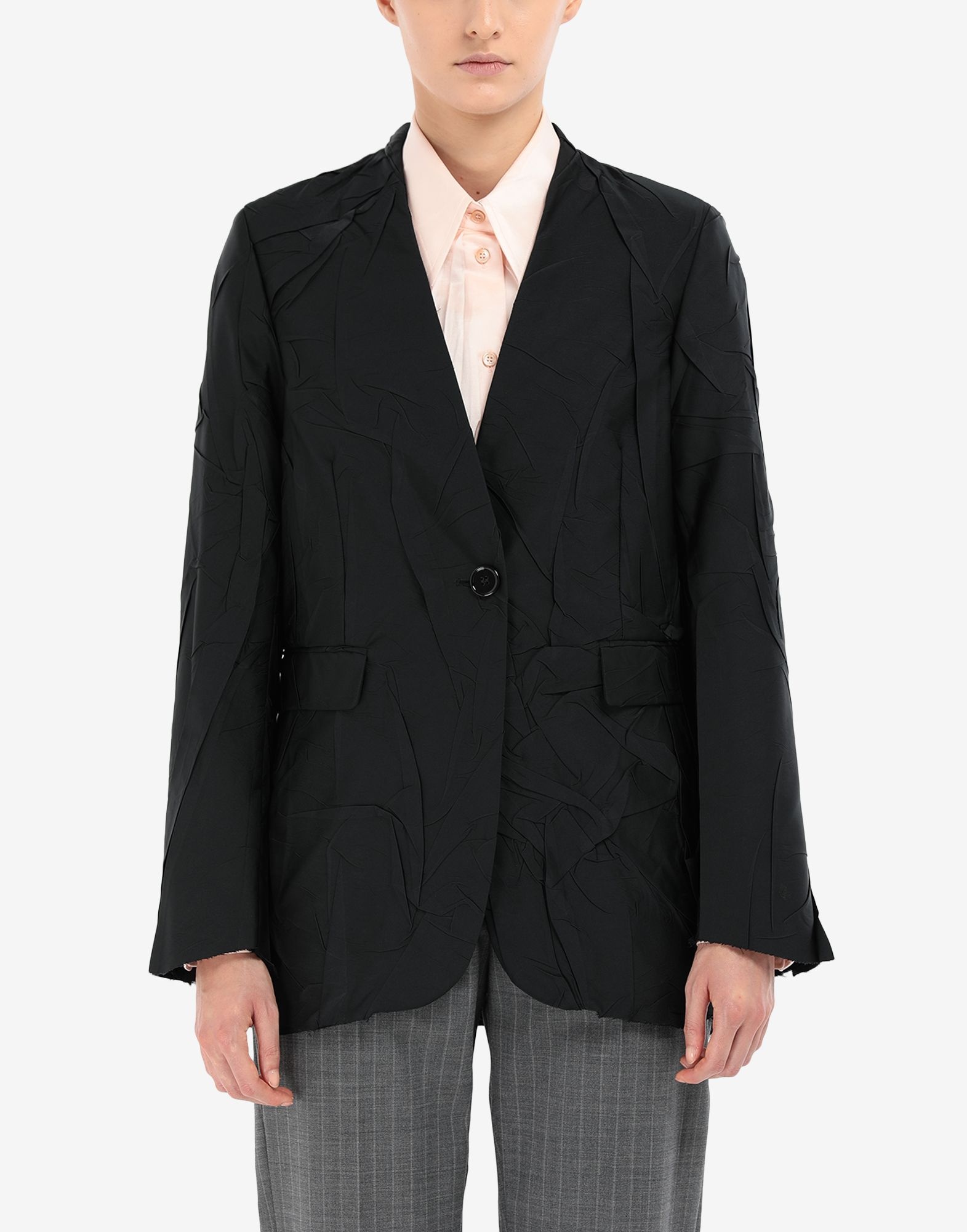 Crushed taffeta blazer - 5