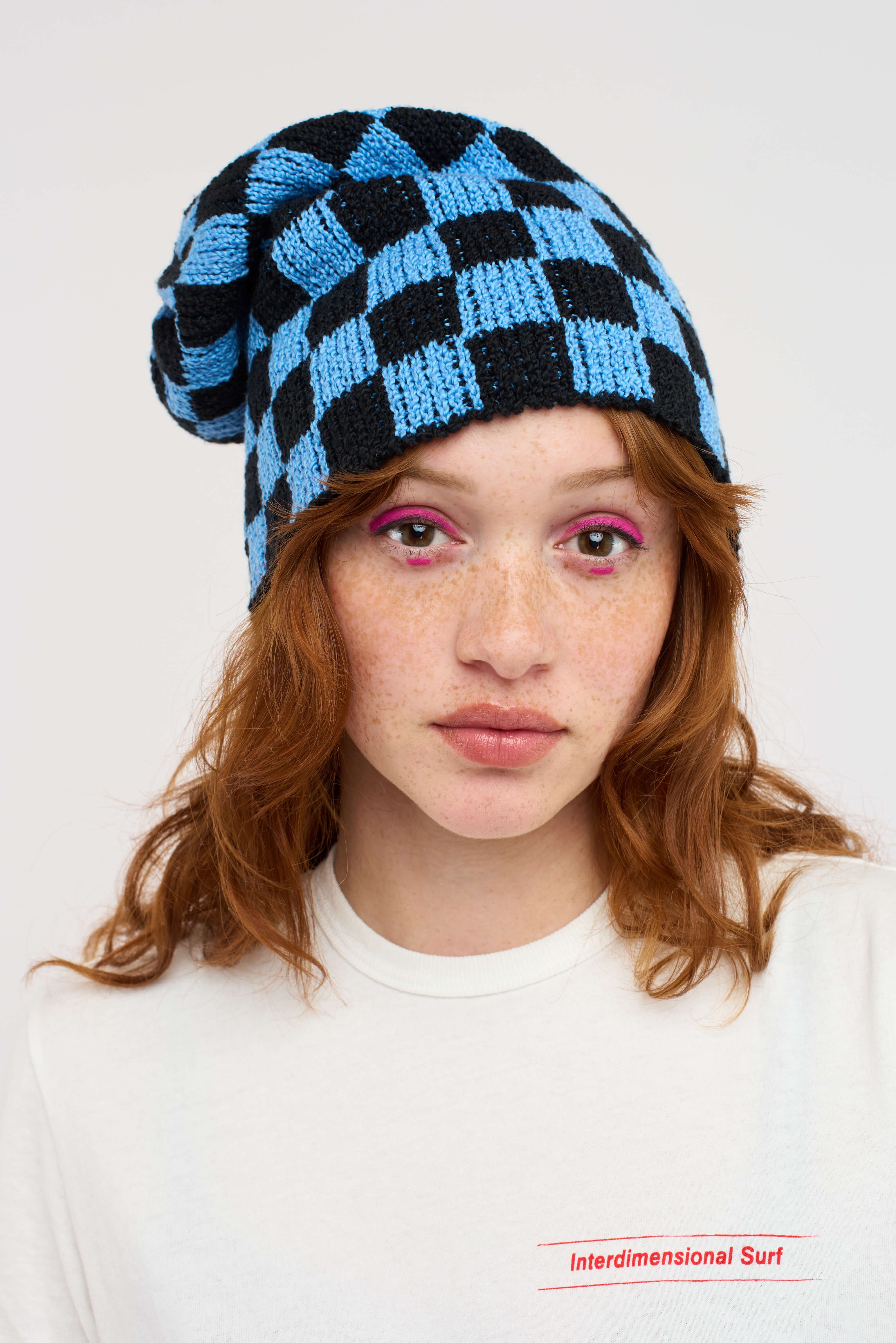 【関税込み】The Elder Statesman ビーニー The Elder Statesman BOLT CHECK BEANIE | REVERSIBLE