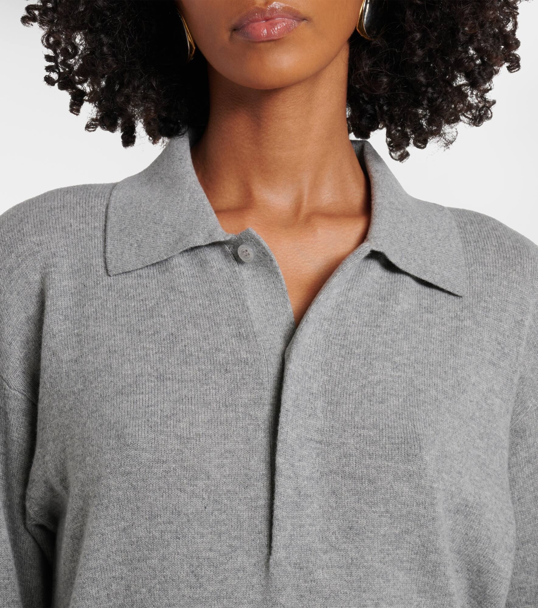 Wool polo sweater - 4