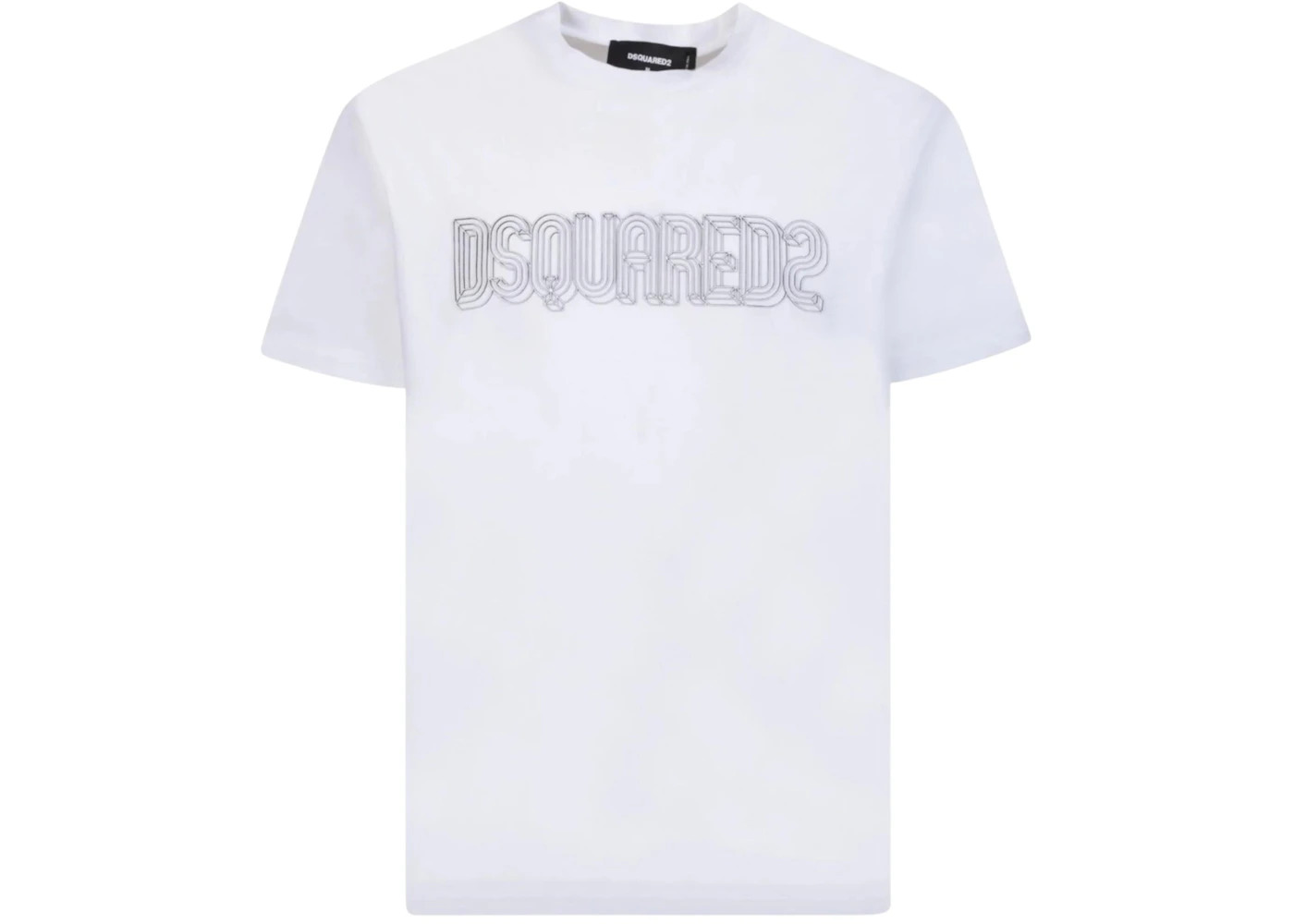 Dsquared2 Brand Logo Cool Fit T-Shirt White - 1