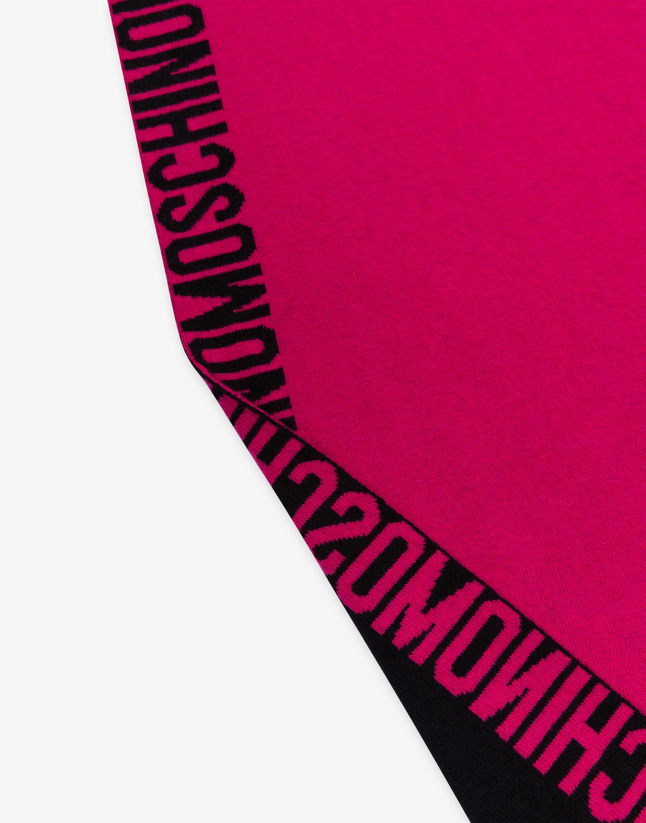 WOOL-BLEND JACQUARD SCARF WITH LOGO - 3