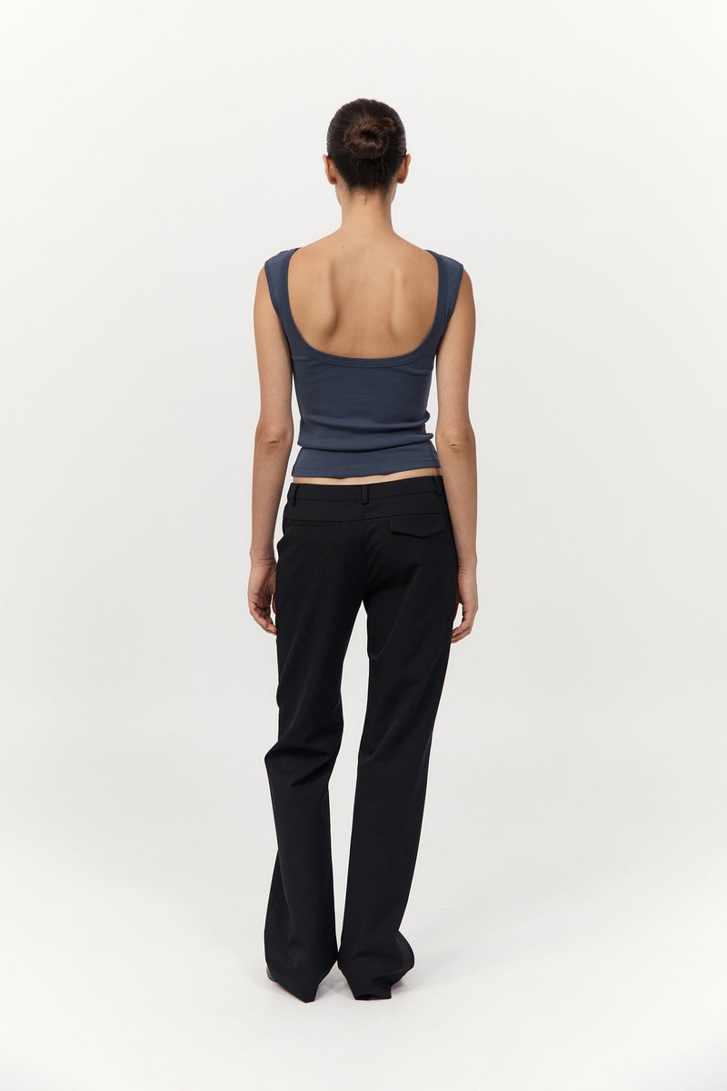 90s Splice Panelled Pants - Black / Black 6