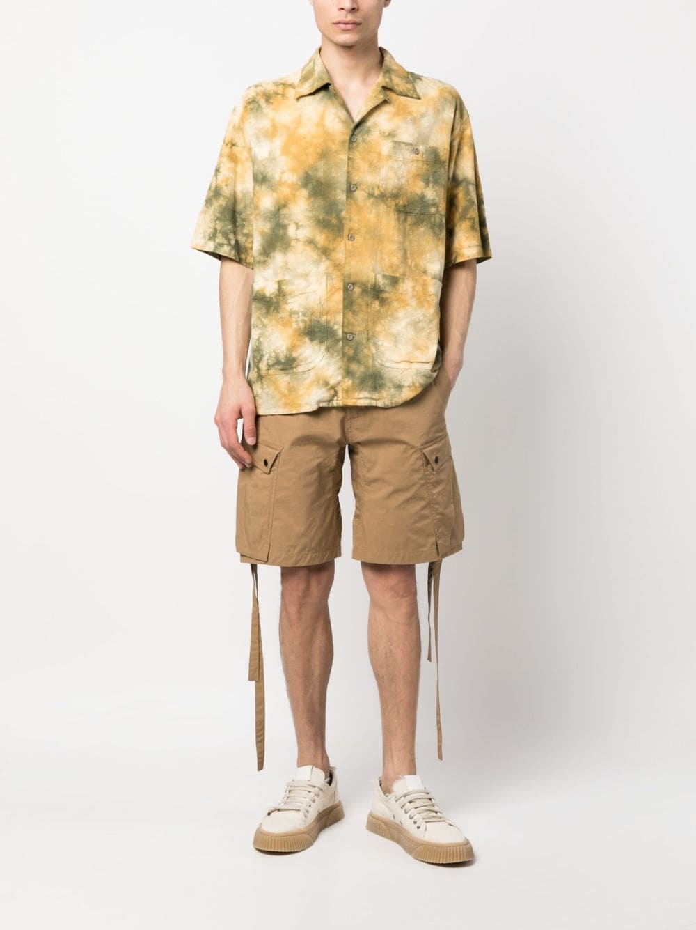 strap-detail cargo shorts - 2