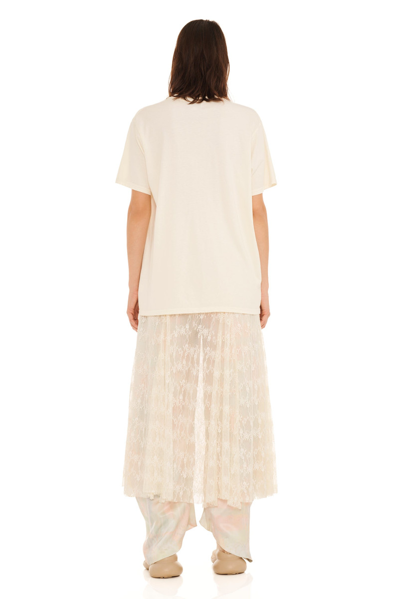 Collina Strada IVORY FLOWER PETAL GRAPHIC TEE outlook