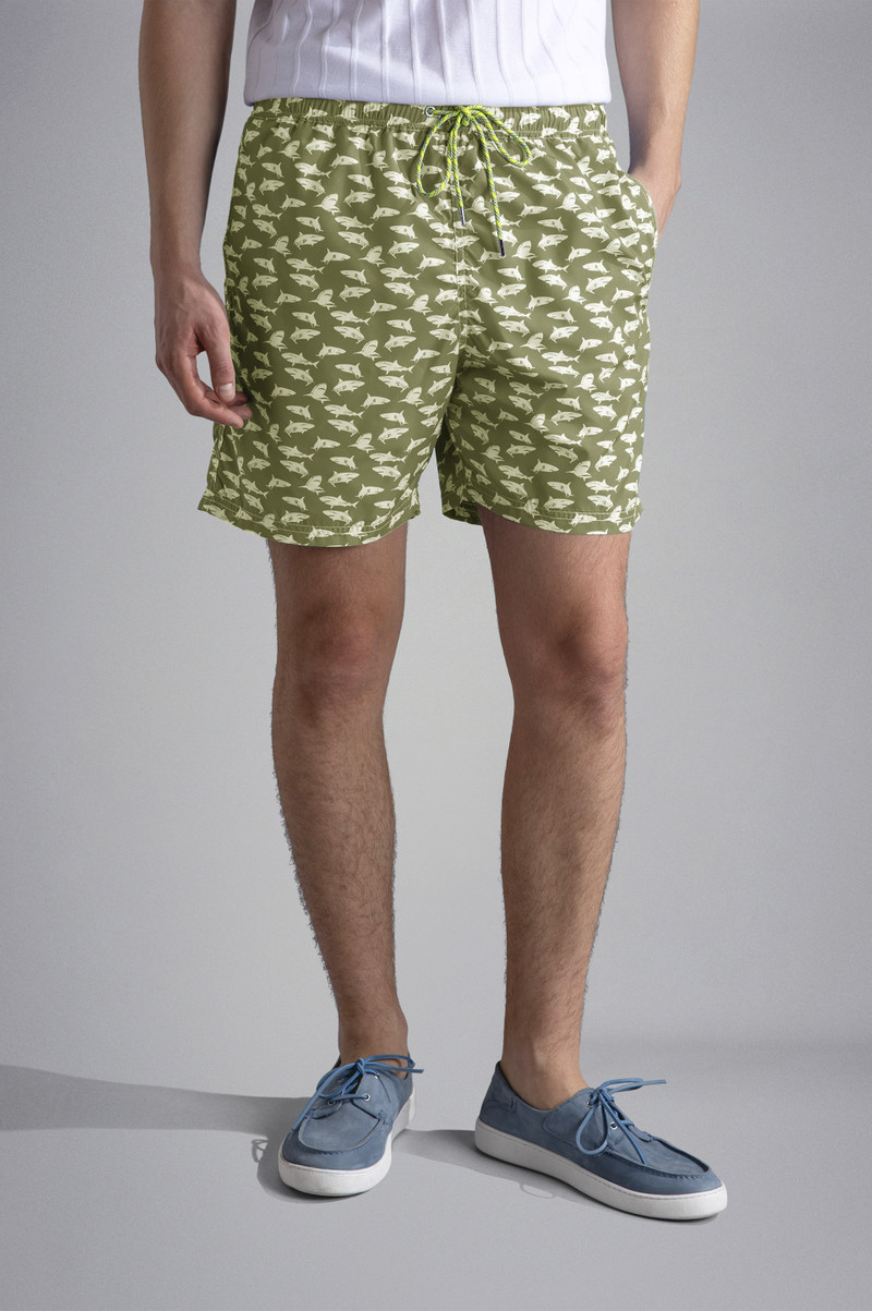 SWIM SHORTS WITH SHARK PRINT 6