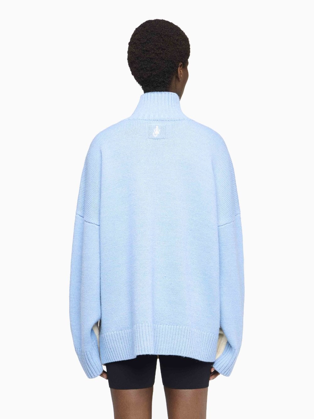 DUAL TONE - PATCH POCKET TURTLENECK SWEATER - 3