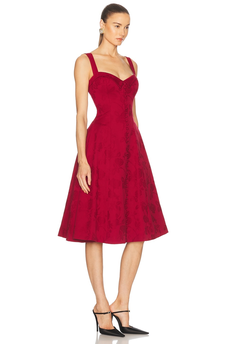 Sleeveless Button Down Midi Dress - 2
