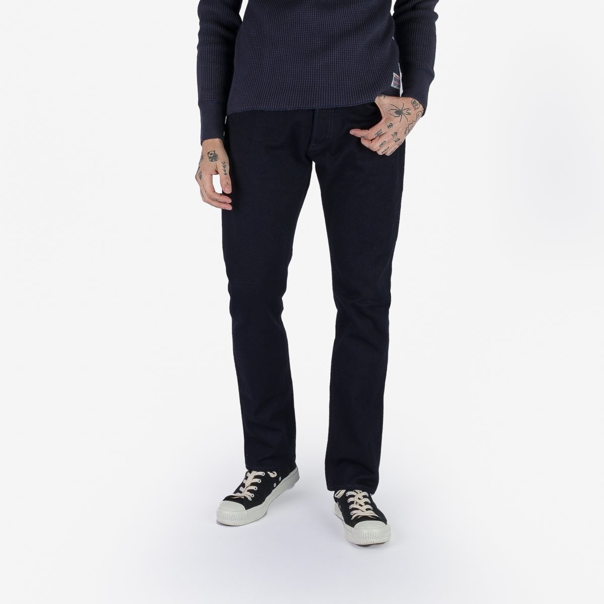 IH-555S-14ii 14oz Selvedge Denim Super Slim Cut Jeans - Indigo/Indigo - 2