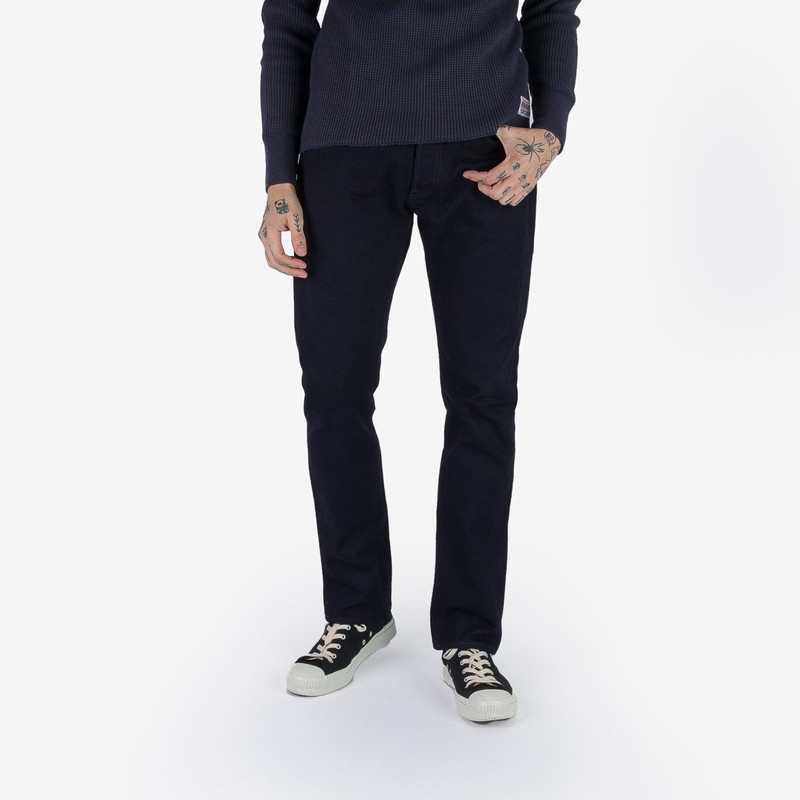Iron Heart IH-555S-14ii 14oz Selvedge Denim Super Slim Cut Jeans - Indigo/Indigo outlook