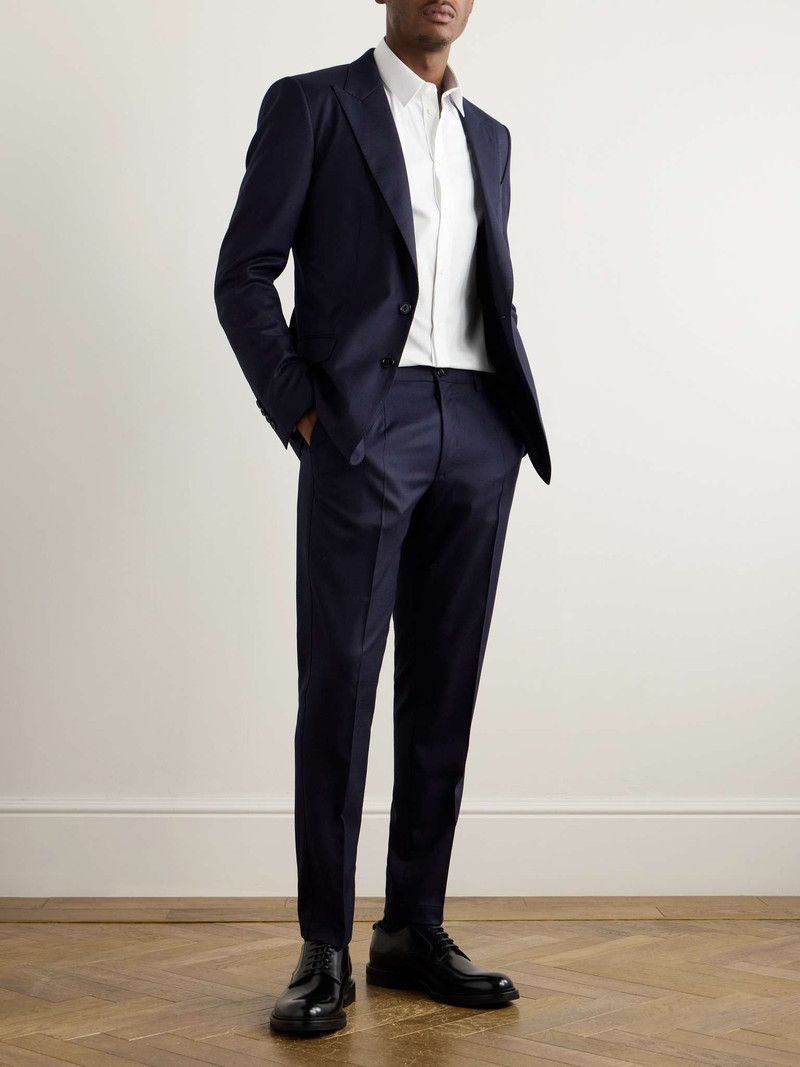 Dolce & Gabbana Slim-Fit Tapered Wool-Flannel Trousers outlook