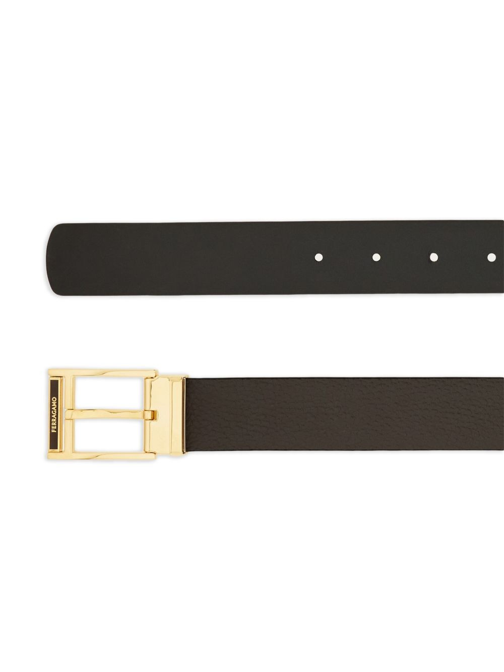 reversible square-buckle belt - 2