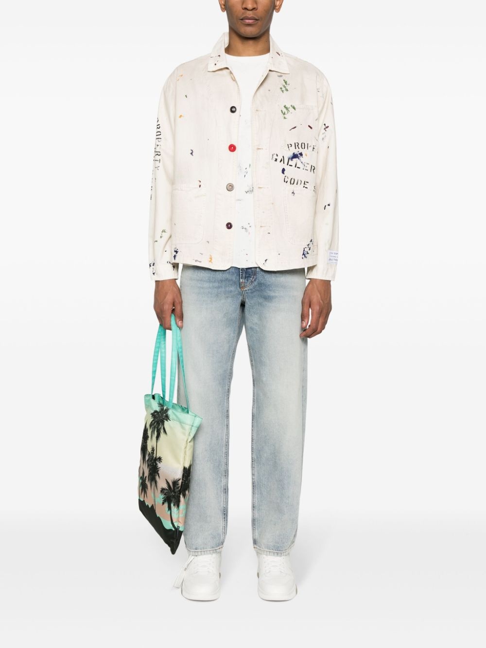 all-over paint-splatter jacket - 2