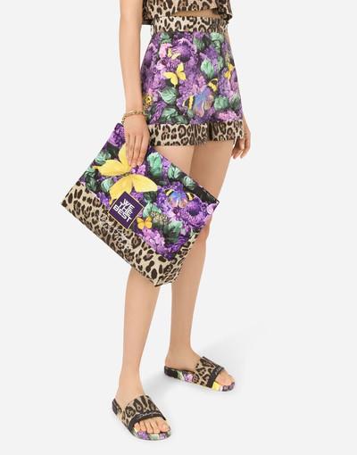 Dolce & Gabbana Butterfly-print nylon pouch outlook