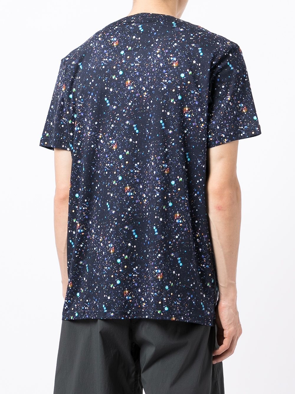 paint splatter-print cotton T-Shirt - 4