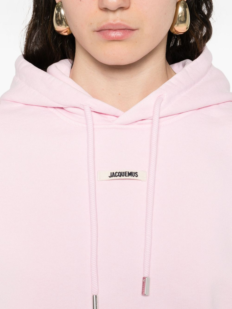 drawstring logo-patch hoodie 5