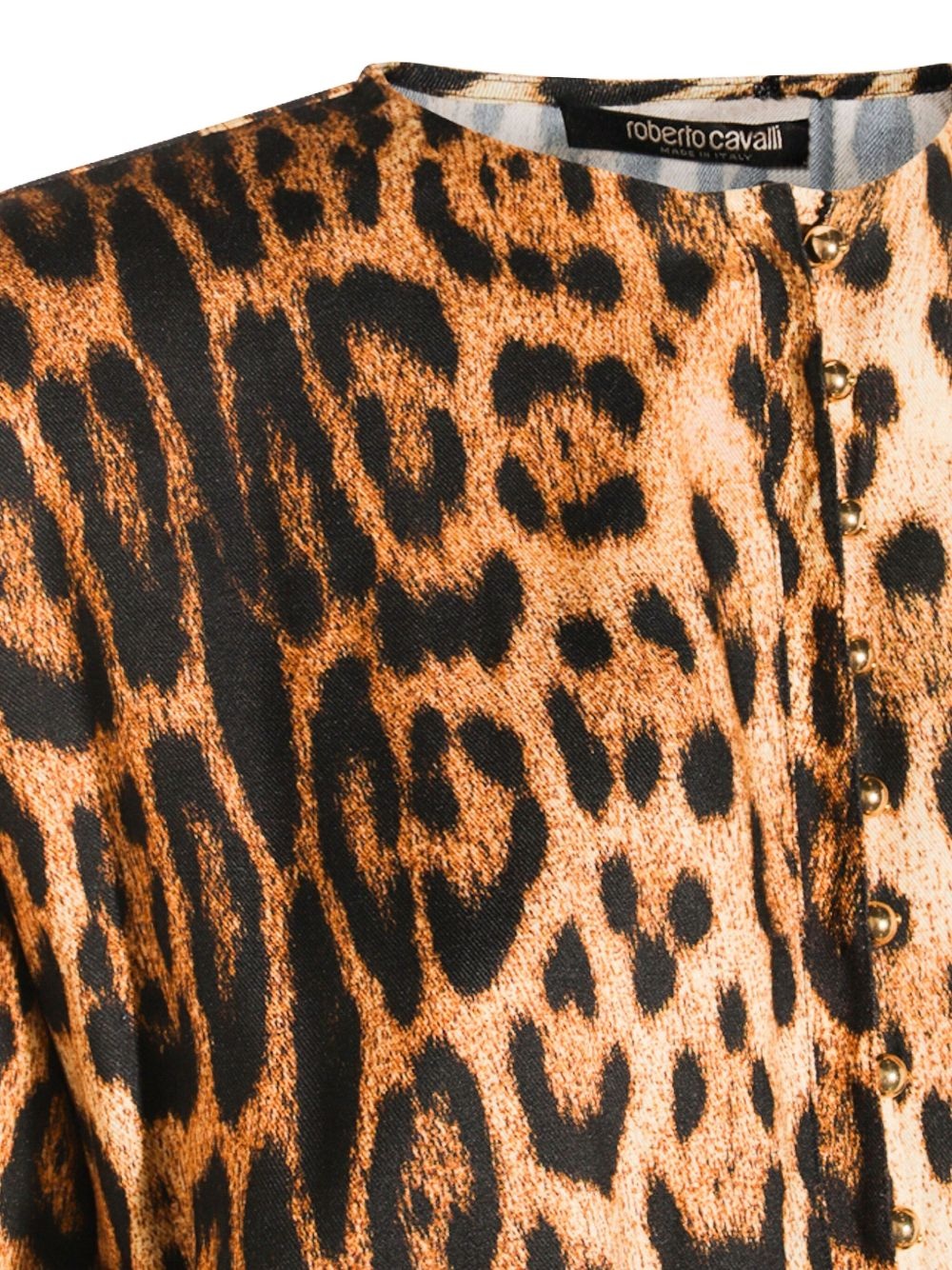 leopard-print long-sleeve dress - 4