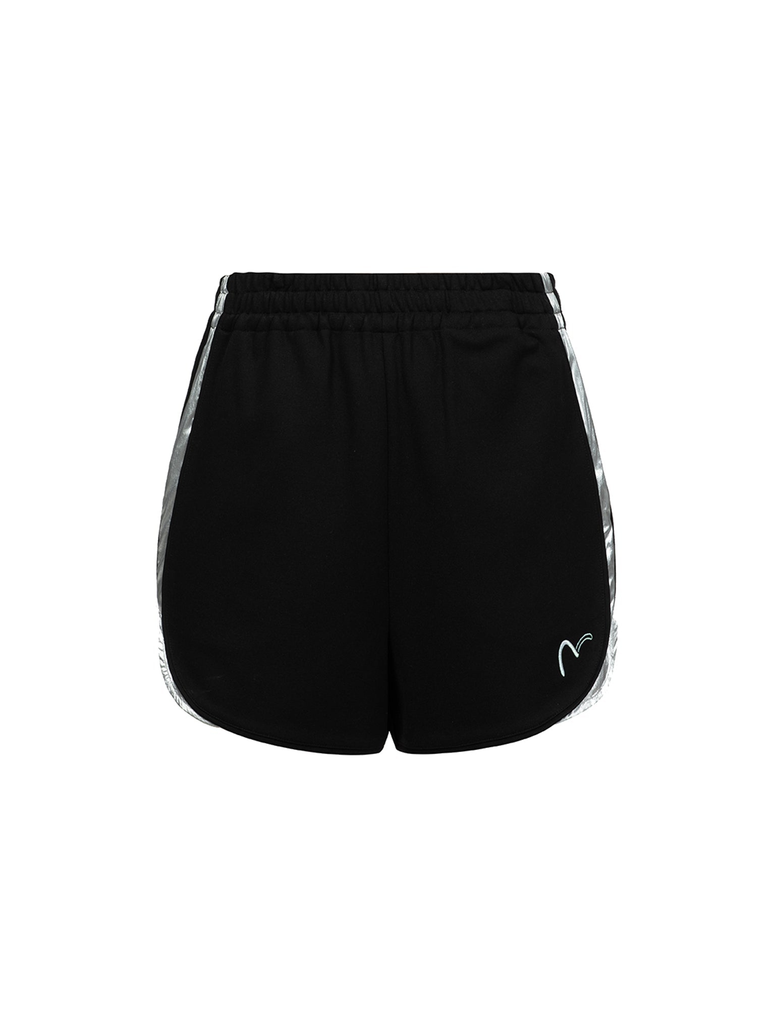 Two-Layer Elastic Waistband Regular Fit Souvenir Shorts - 12