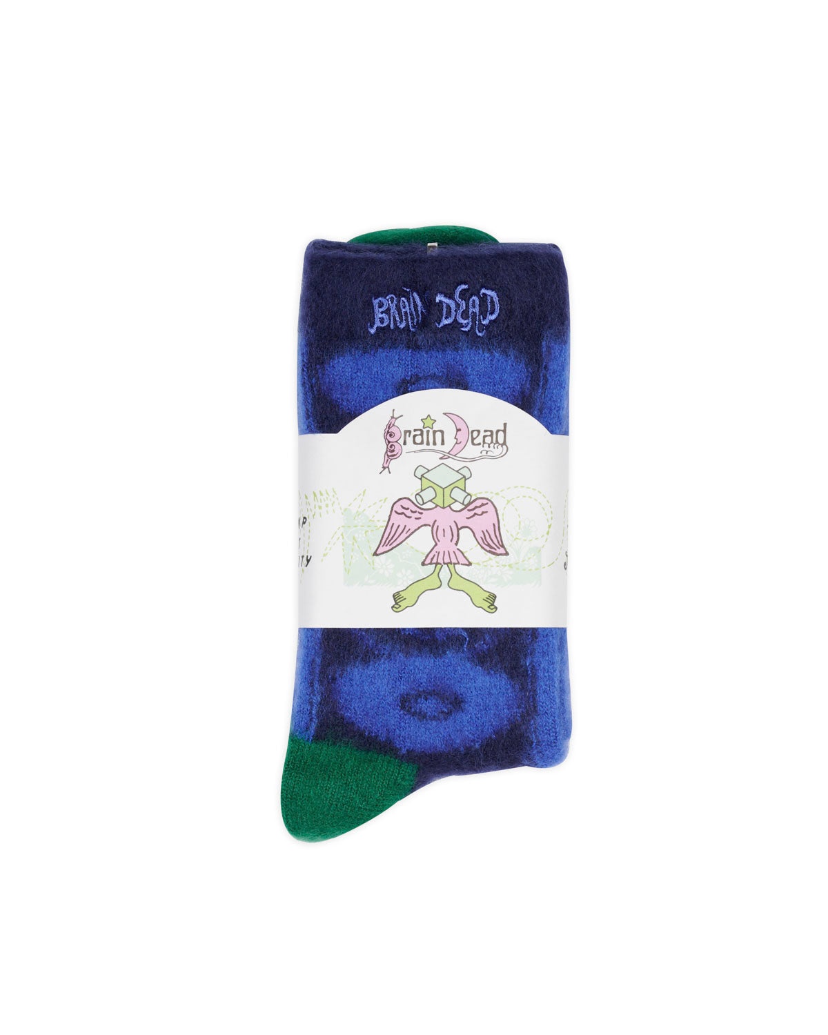 Brushed Oval Argyle Socks - Blue - 3