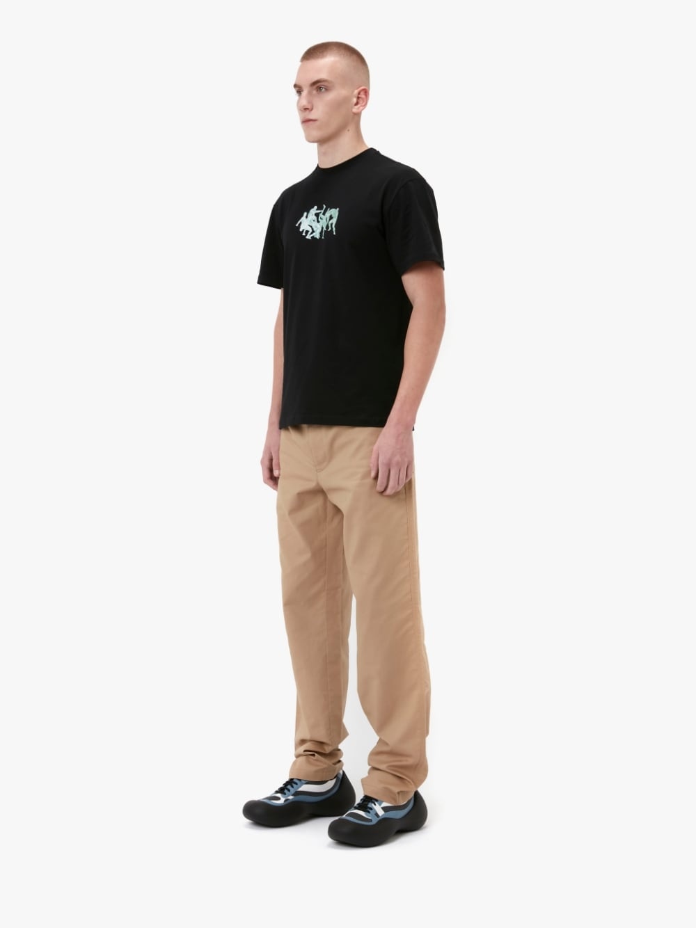 POL ANGLADA PLACED PRINT T-SHIRT - 4